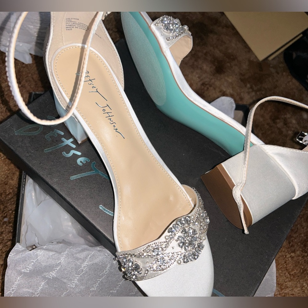 Brand New Betsy’s Johnson “wedding heels”